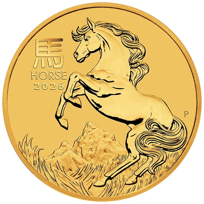 2026 Year of the Horse Gold Coin 1/4oz Perth Mint Australian Lunar Series