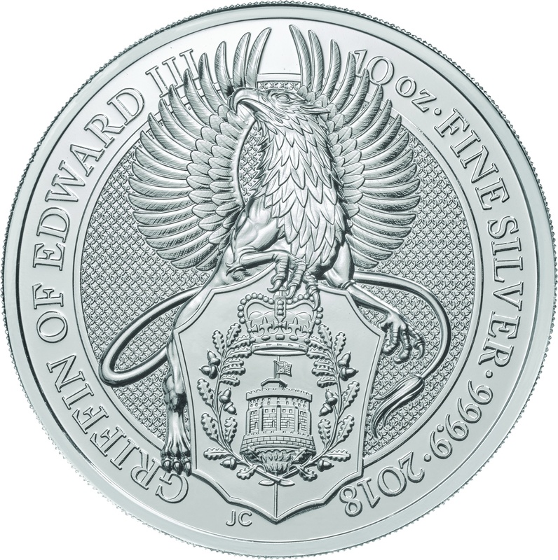 10oz Silver Coin, The Griffin - Queens Beast