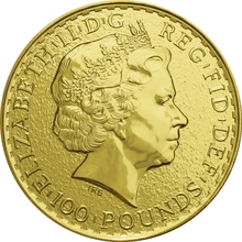Moneda Britannia de Oro de 1 oz 2015