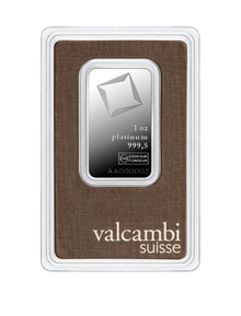Lingote de Platino de 1 oz Valcambi