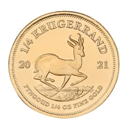 Moneda Krugerrand de 1/4 oz de Oro 2021