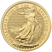 Moneda Britannia de Oro de 1 oz 2026
