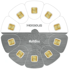 Paquete Heraeus MultiDisco de 10 x 1 g de Oro