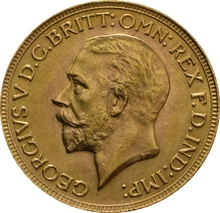 Moneda Soberano de Oro 1930 Jorge V (SA)
