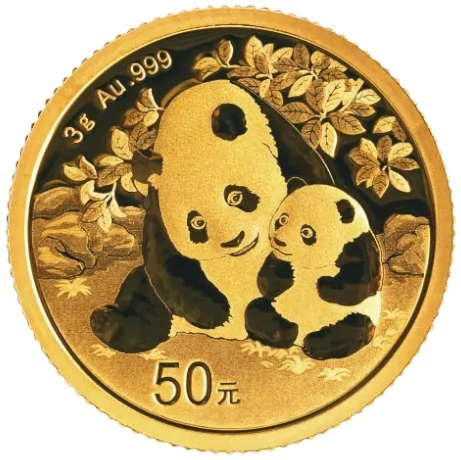 Moneda Panda Chino de Oro 3 g 2024