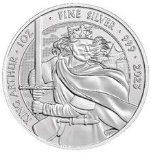 Moneda Mitos y Leyendas Rey Arturo de Plata de 1 oz 2023