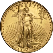 Moneda American Eagle de Oro de 1/4 oz 2002