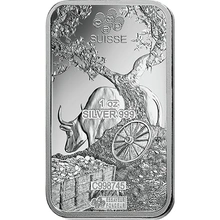 Lingote de Plata de 1 oz PAMP Año del Buey 2021
