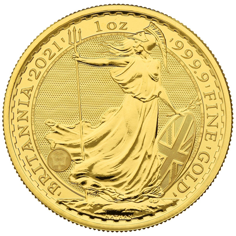 Moneda Britannia de Oro de 1 oz 2021