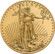 Águila Estadounidense de 1oz de Oro 2012