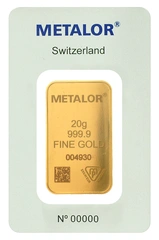 Lingotes de Oro de 20 g
