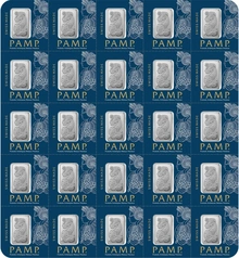 Paquete PAMP MultiGram 25x1 g de Platino PAMP
