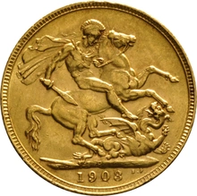 Moneda Soberano de Oro 1903 Eduardo VII (P)