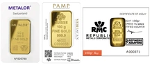 Lingote de Oro de 100 g Nuevo (de Nuestra Elección)