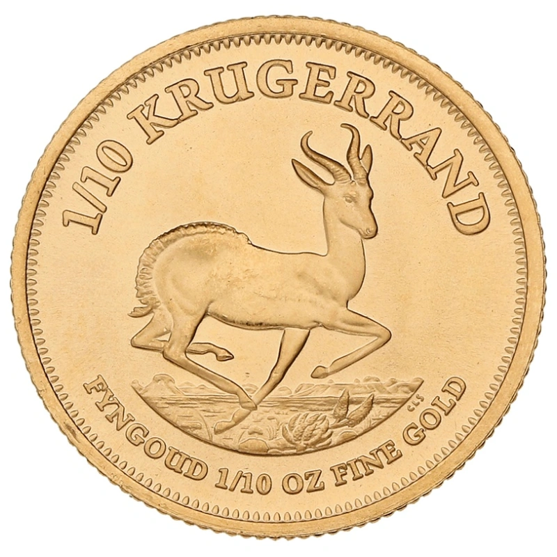 Moneda Krugerrand de 1/10 oz de Oro (de Nuestra Elección)
