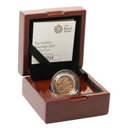 Moneda Soberano Piedfort Proof 2018 en Caja Original