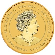 Moneda Perth Mint Calendario Lunar de Oro de 1/20 oz 2024