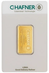 Lingote de Oro de 10 g C. Hafner