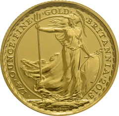 Moneda Britannia de Oro de 1/4 oz 2013