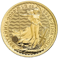Moneda Britannia de Oro de 1/2 onza 2023 Carlos III