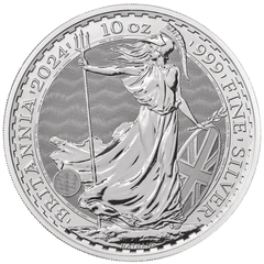 Moneda Britannia de Plata de 10 oz 2024