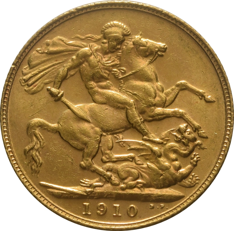 Moneda Soberano de Oro 1910 Eduardo VII (L)