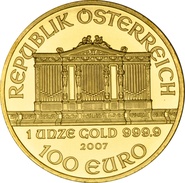 Filarmónica Austriaca de 1oz de Oro 2007