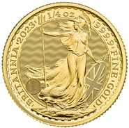 Moneda Britannia de Oro de 1/4 onza 2023 Carlos III