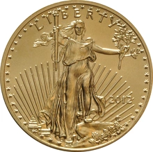Moneda American Eagle de Oro de 1/2 oz 2012