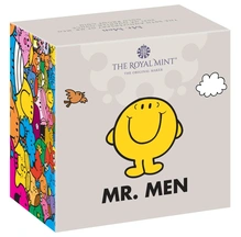 Moneda Mr Men Mr Feliz de Oro de 1/4 oz Proof 2021 Caja de Regalo