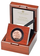 Moneda Soberano de Oro Proof Coronación Carlos III 2023