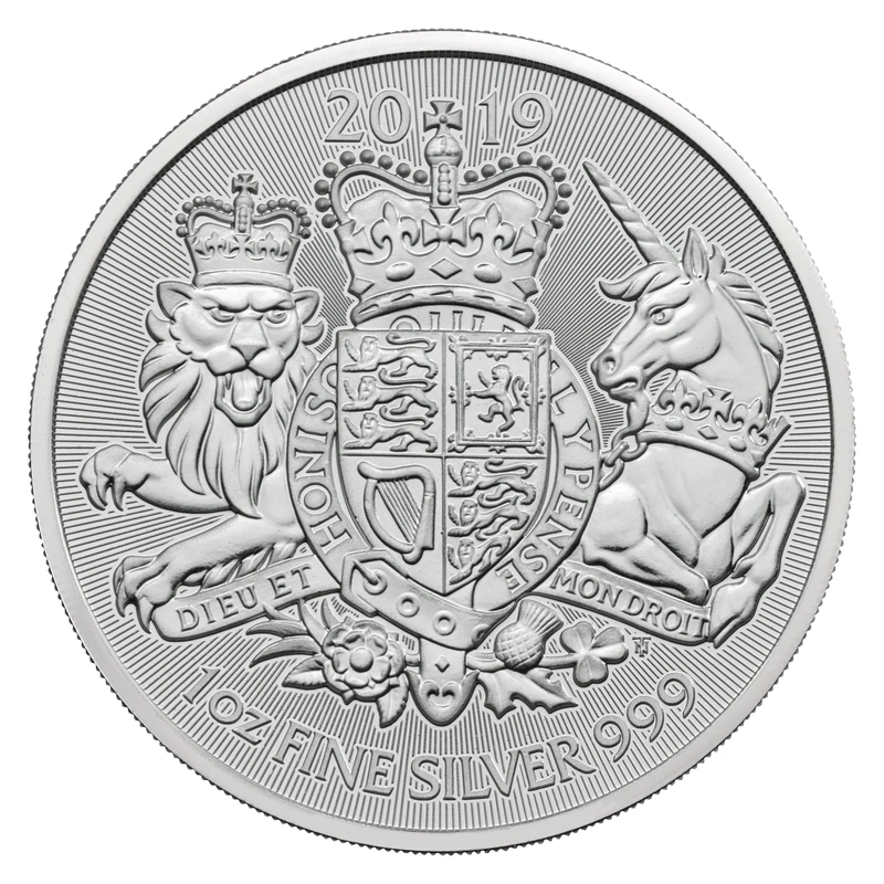 Moneda Escudo de Armas Real de Plata de 1 oz 2019