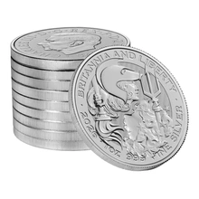 Moneda Britannia y Liberty de Plata de 1 oz 2026
