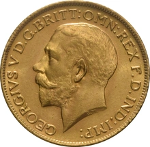 Moneda Soberano de Oro Jorge V 1911 Londres