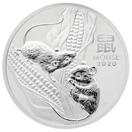 Moneda Perth Mint Calendario Lunar de Plata de 1 oz 2020 Año del Ratón