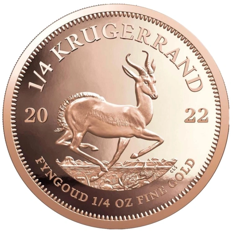 Moneda Krugerrand de 1/4 oz de Oro 2022