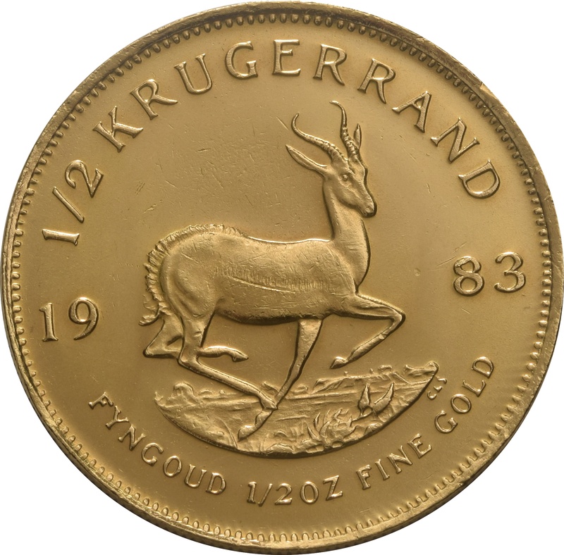 Krugerrand de 1/2oz de Oro 1983