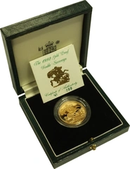 Moneda Soberano Doble de Oro Proof 1992 en Caja Original