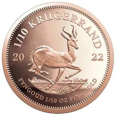 Moneda Krugerrand de 1/10 oz de Oro 2022