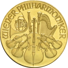 Moneda Filarmónica Viena de Oro de 1 oz 1989
