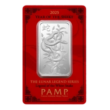 Lingote de Plata de 10 g PAMP Año de la Serpiente 2025