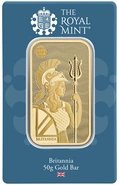 NUEVA Lingote de Oro de 50 g Britannia