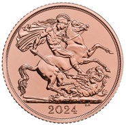 Moneda Oro Soberano Doble 2024