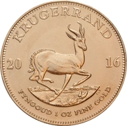 Moneda Krugerrand de 1 oz de Oro 2016