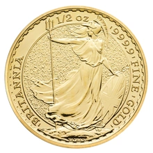 Moneda Britannia de Oro de 1/2 oz (de Nuestra Elección)
