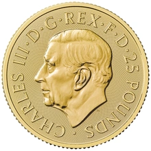 Moneda Britannia de Oro de Cuarto de Onza 2025