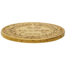 Moneda de 20 Francos Franceses 1831 Luis Felipe Icabeza descubierta Letra en relieve al borde