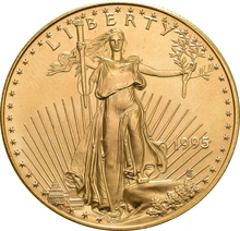 Moneda American Eagle de Oro de 1 oz 1995