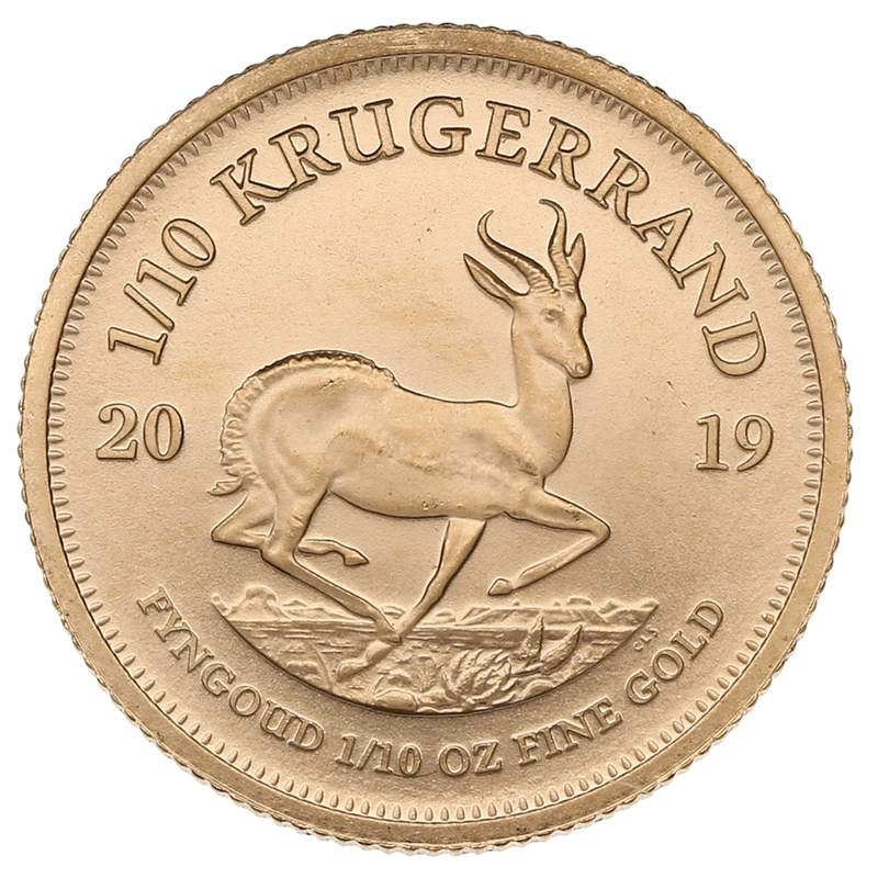 Moneda Krugerrand de 1/10 oz de Oro 2019