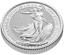 Moneda Britannia de Plata de Cuarto de Onza 2026
